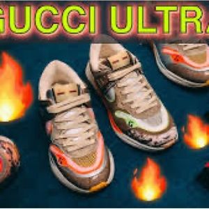 NIB Gucci ultraspace distrsssed sneakers women size 36